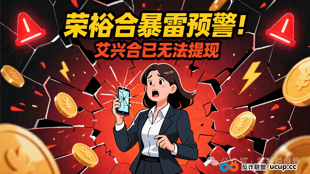 荣裕合暴雷预警，同类模式的艾兴合已经提不了现！