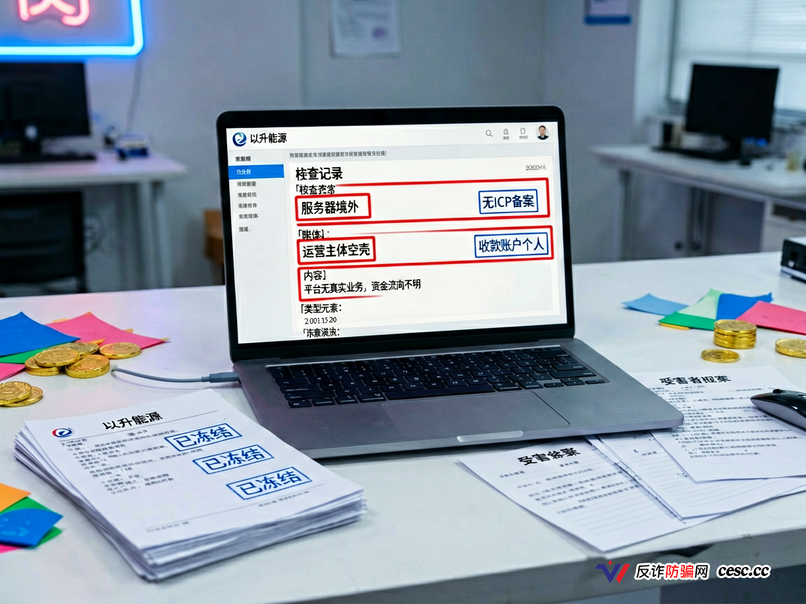 曝光以升能源:无牌照高息分红盘,本金归零前最后通牒