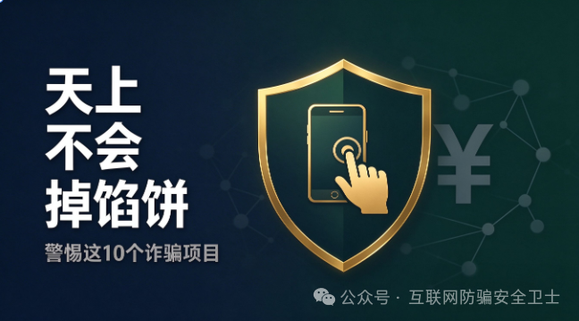 官方"发钱"了?这10个项目的"天降福利",全是诈骗剧本